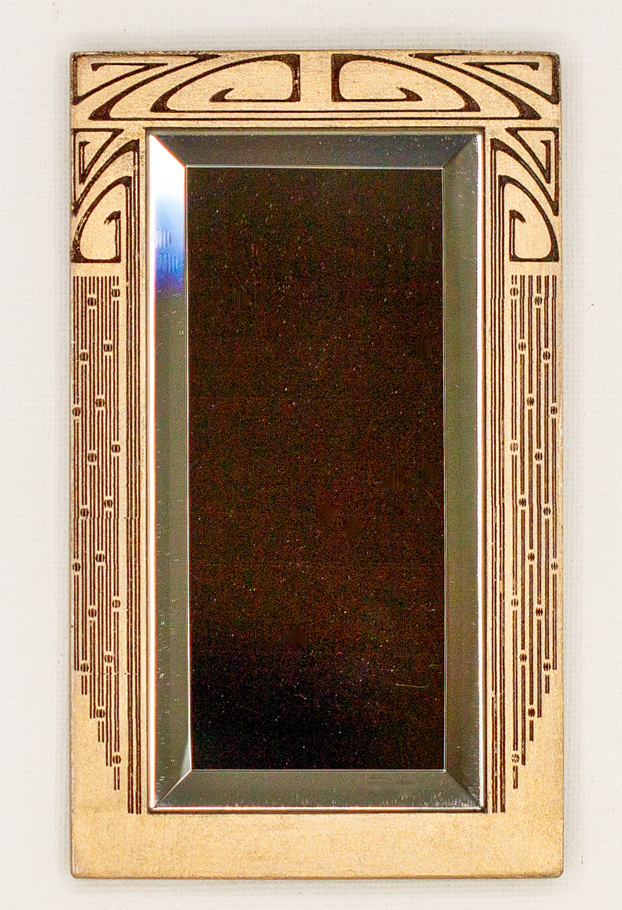 Miniature Art Deco Large Focal Mirror - 1 12 Scale