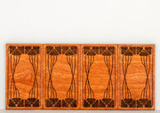 Miniature Art Nouveau Style Engraved Wall Panel or Wainscoting - Style C - Unfinished Kit - Multiple Sizes plus Single Panels