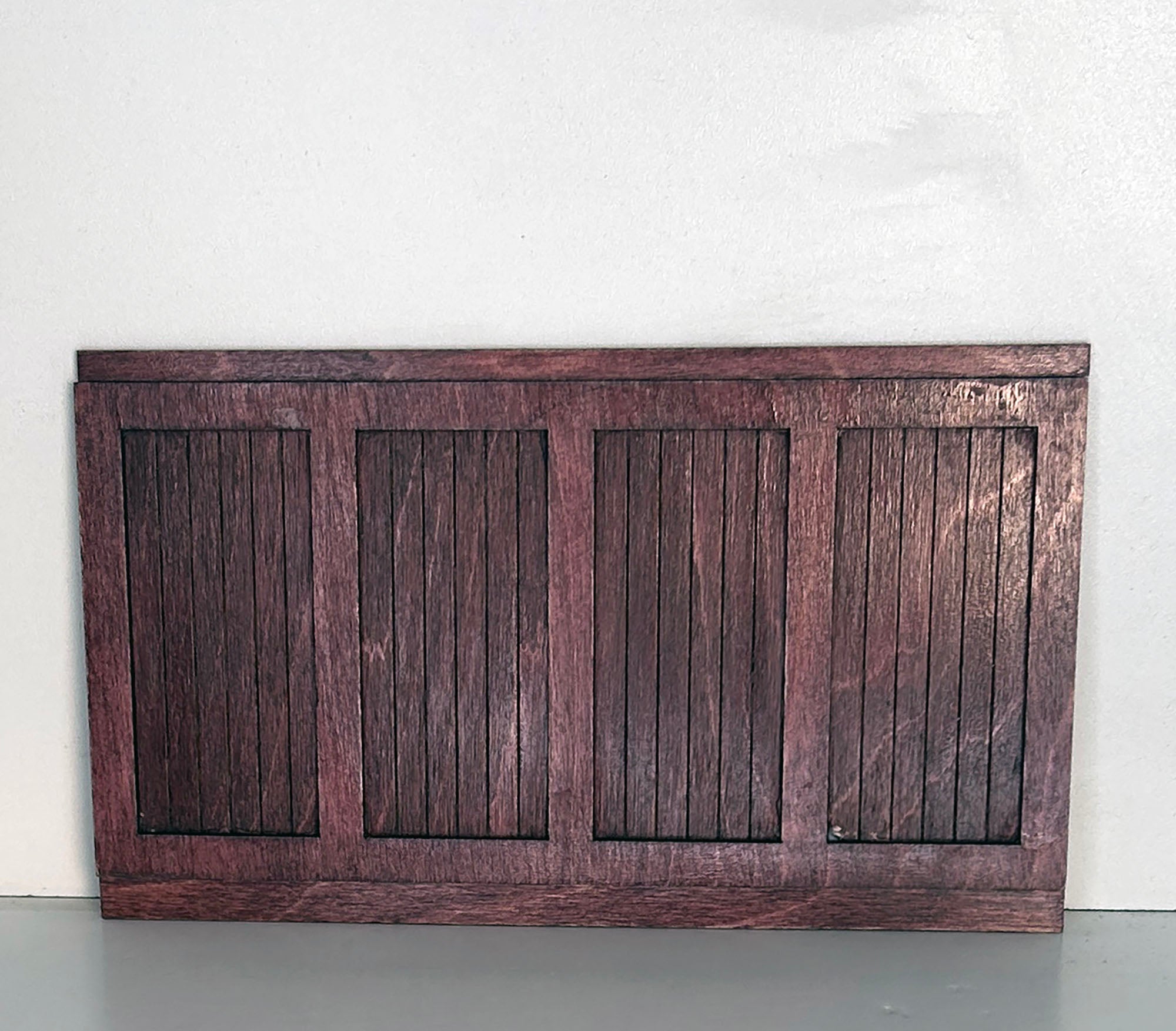 Victorian Basic Wainscoting Kit – 1:12 Scale Dollhouse Wall Paneling