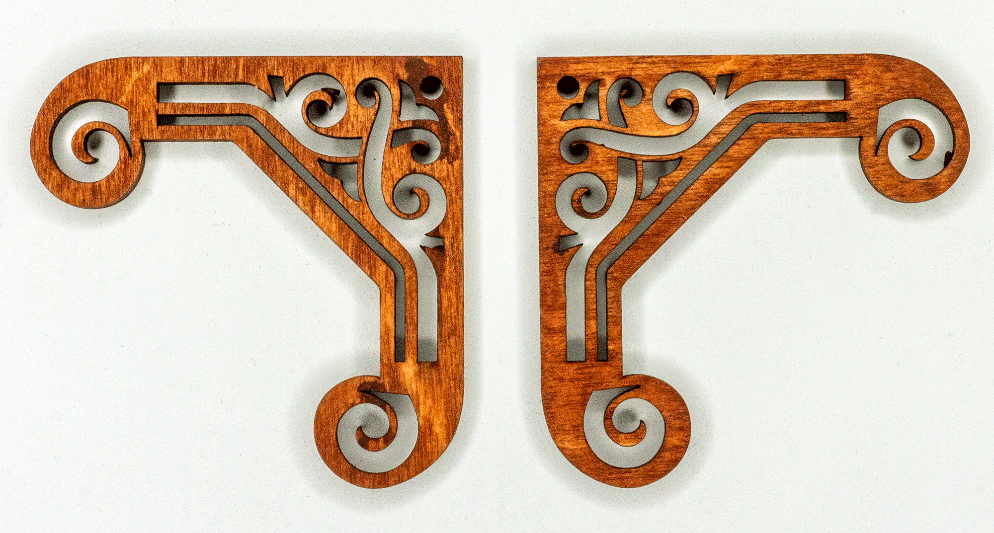 Miniature Dollhouse Corner Trim - Set of Two - Unfinished - Style M - Multiple Sizes