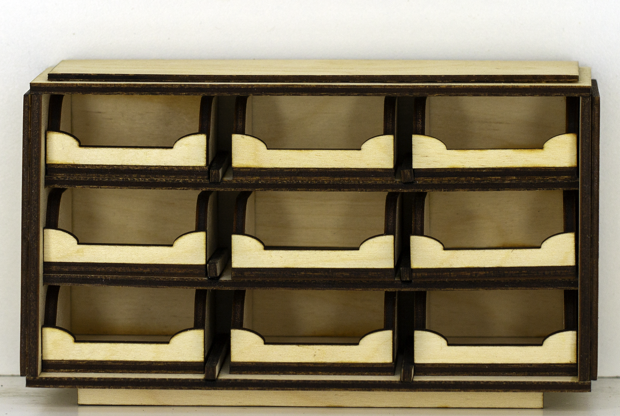 Miniature Display Case B - Unfinished 1 12 Scale Kit