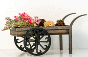 Miniature Flower Cart - Unfinished Kit - 1 12 Scale