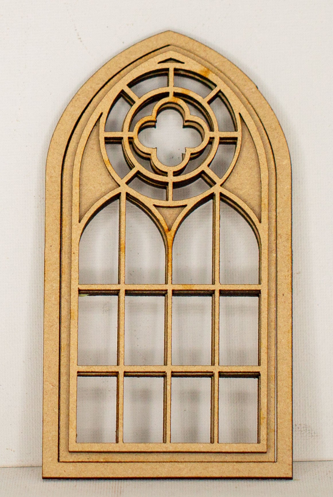 Miniature Gothic Style Arched Tracery Window - Style 'B' - 1-6, 1-12 and 1-24 Scale Options