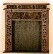 Gothic Celtic Style Large Dollhouse Fireplace Kit – Miniature Castle Fireplace