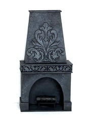 Miniature Medieval Gothic Style Large Fireplace - 1 12 or 1 24 Scale Kit