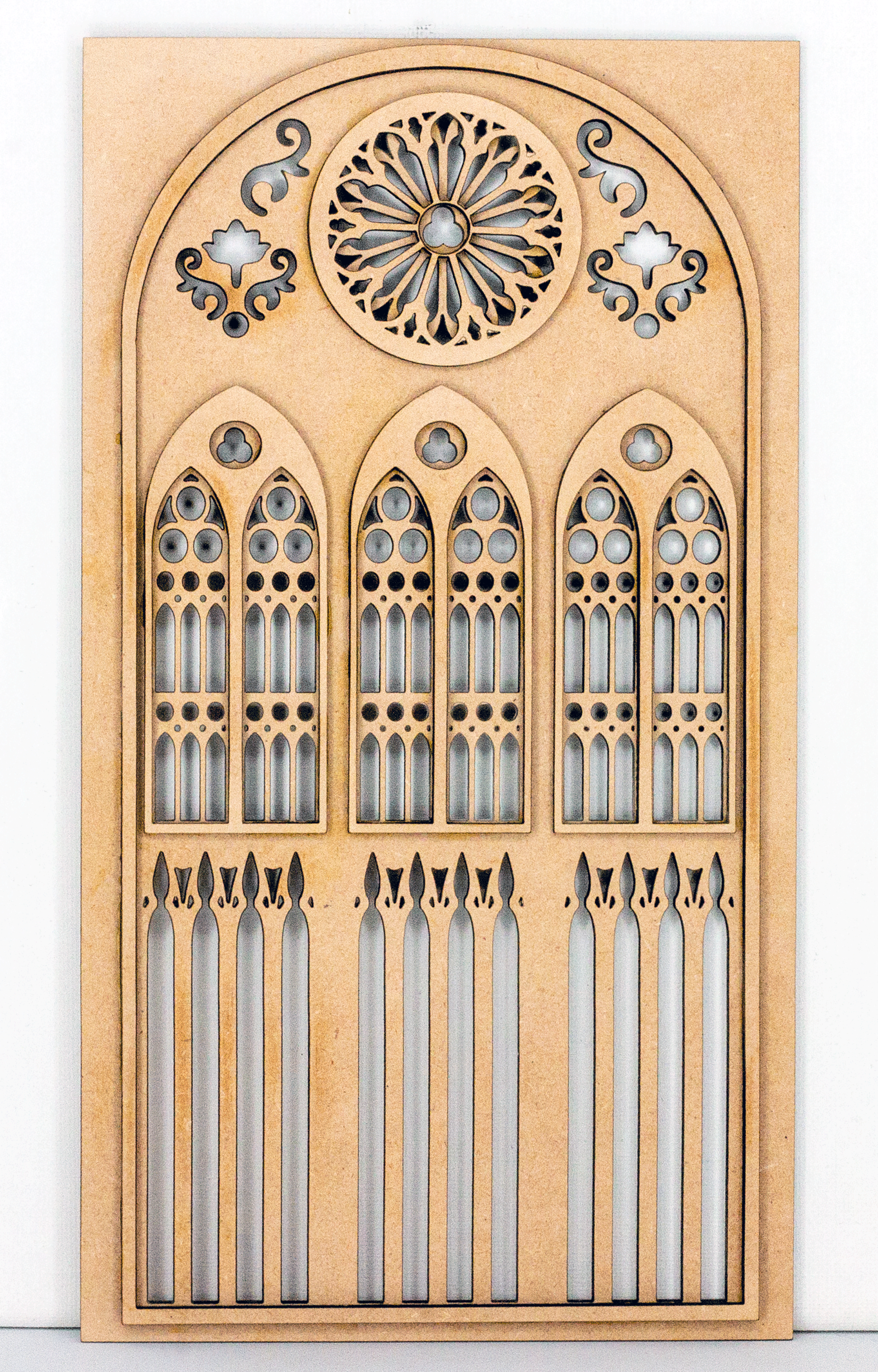 Gothic Style Large Window Triplet - Style A - Available in Two Sizes