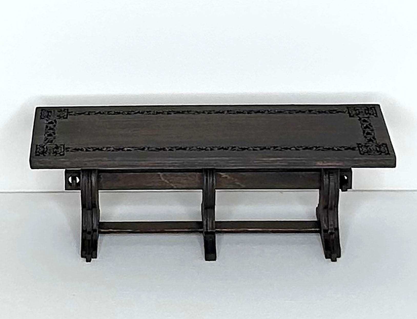 Miniature Medieval Gothic Style Large Dining Table - 1 12  or 1 24 Scale Kit