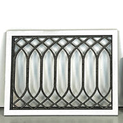 Laser Cut Wood Leaded Glass Style Window – Miniature Dollhouse Window