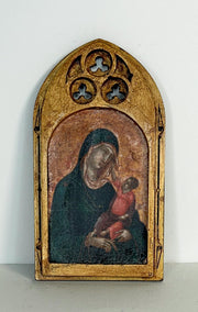 Madonna and Child Miniature Painting & Gothic Frame Kit | 1:12 Scale