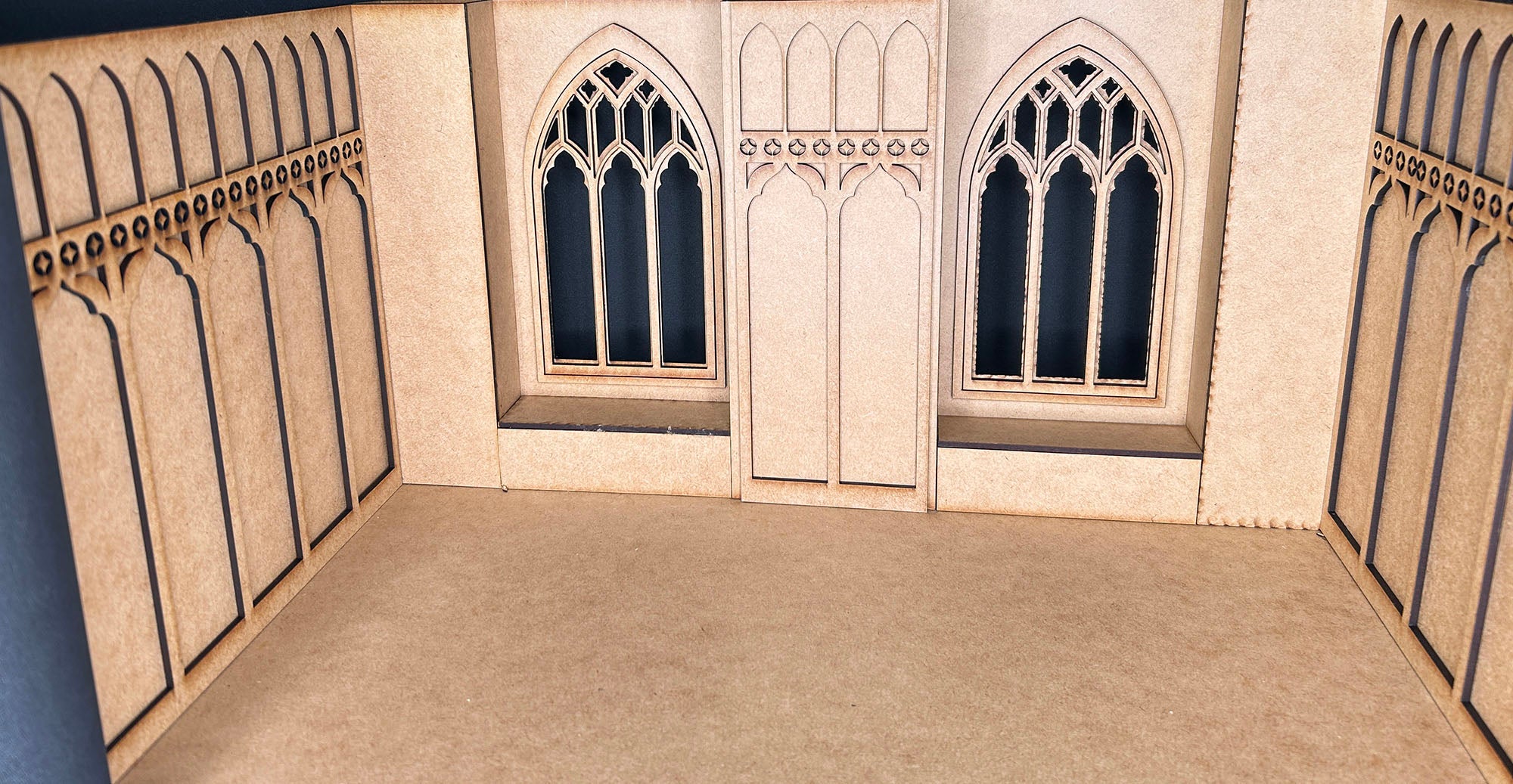 Miniature Medieval Chamber Room Box -  1:12 Scale Kit