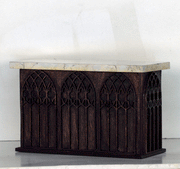 Gothic Chapel Altar Kit – 1:12 or 1:24 Scale Dollhouse Church Furniture