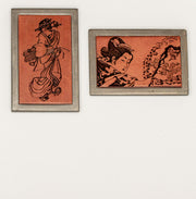 Miniature Japanese Wood Cut Pictures  - 1 12 Scale