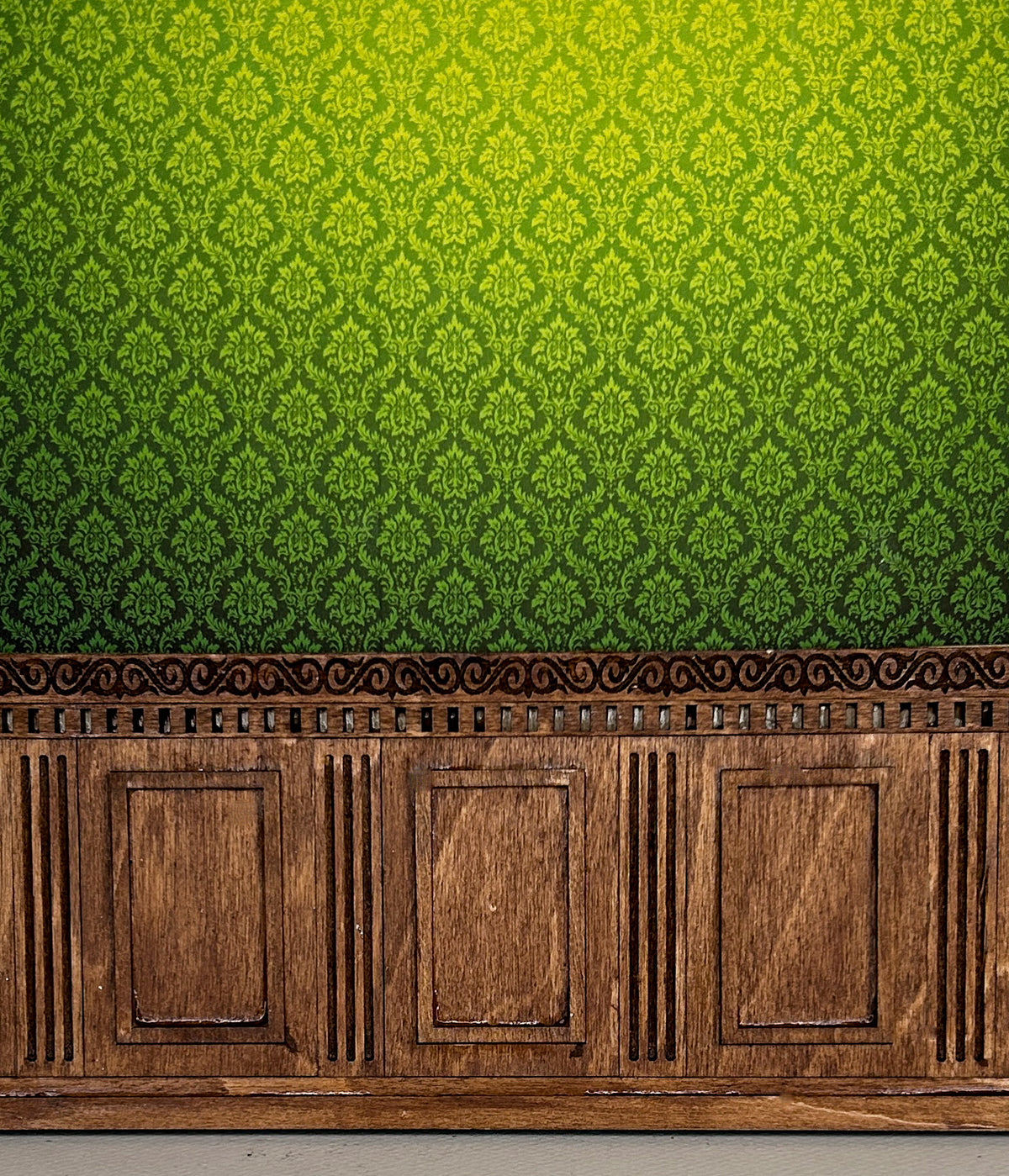 Neoclassical Dollhouse Wainscoting Kit – 1:12 Scale
