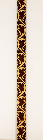 Miniature Dollhouse Engraved Trim - Unfinished - Style B