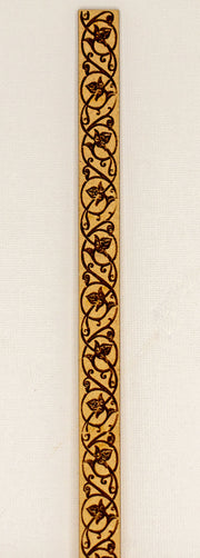 Miniature Dollhouse Engraved Trim - Unfinished - Style A