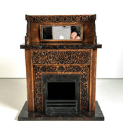 Victorian Dollhouse Fireplace Kit – 1:12 Scale Miniature Fireplace