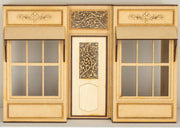Miniature Vintage Store with Sliding Back Wall -  1:12 Scale Kit