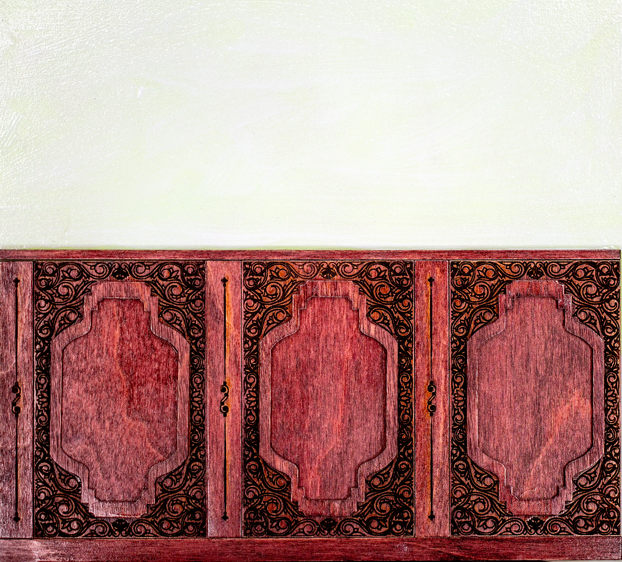 Classic Engraved Wall Panel or Wainscoting Style E - Unfinished Kit